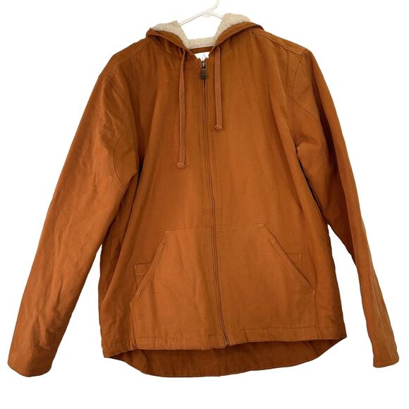 Cloudveil Women’s Sherpa Lined Canvas Zip Up Jacket Size Medium - Picture 1 of 6